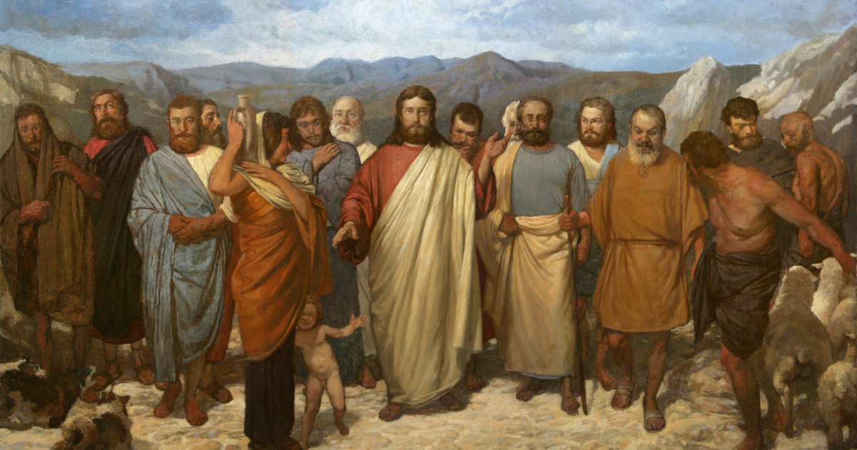 Christ with his disciples - Mironov