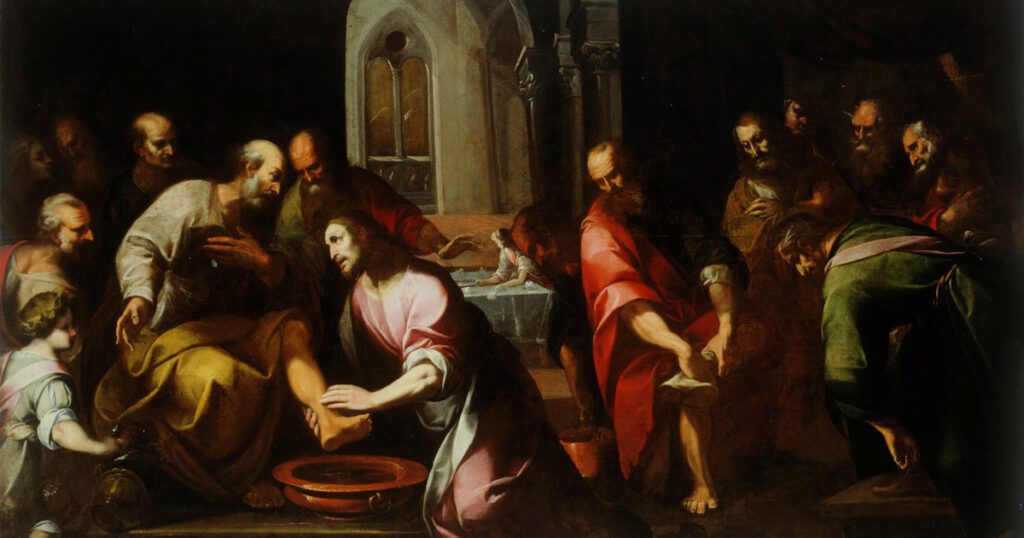 Jesus washing feet